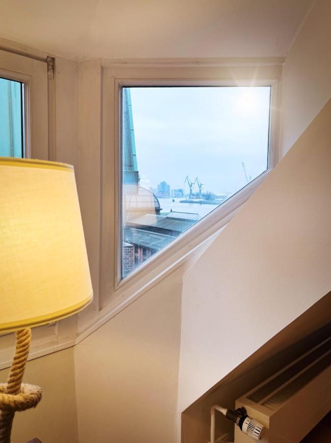 Apartmán Loft-Panoramablick-Hafen & Elbe! Hamburk Exteriér fotografie