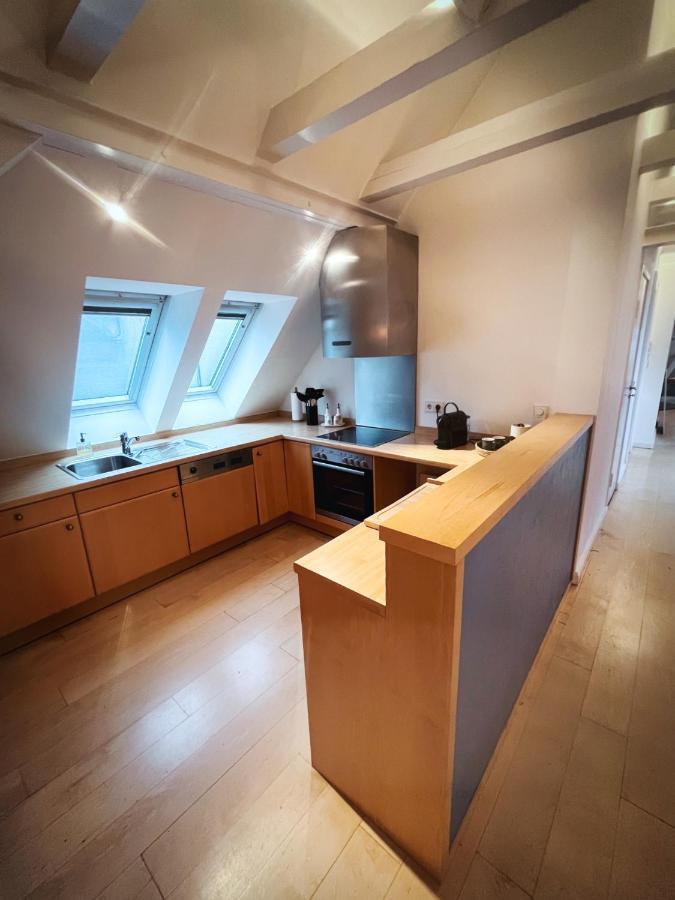 Apartmán Loft-Panoramablick-Hafen & Elbe! Hamburk Exteriér fotografie