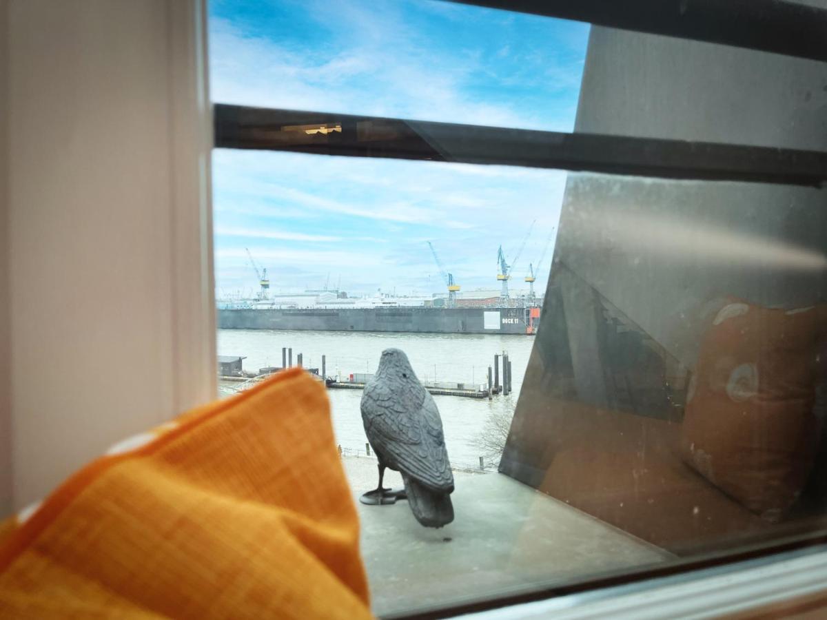 Apartmán Loft-Panoramablick-Hafen & Elbe! Hamburk Exteriér fotografie