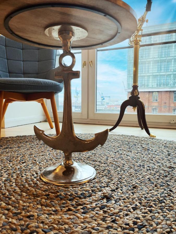 Apartmán Loft-Panoramablick-Hafen & Elbe! Hamburk Exteriér fotografie
