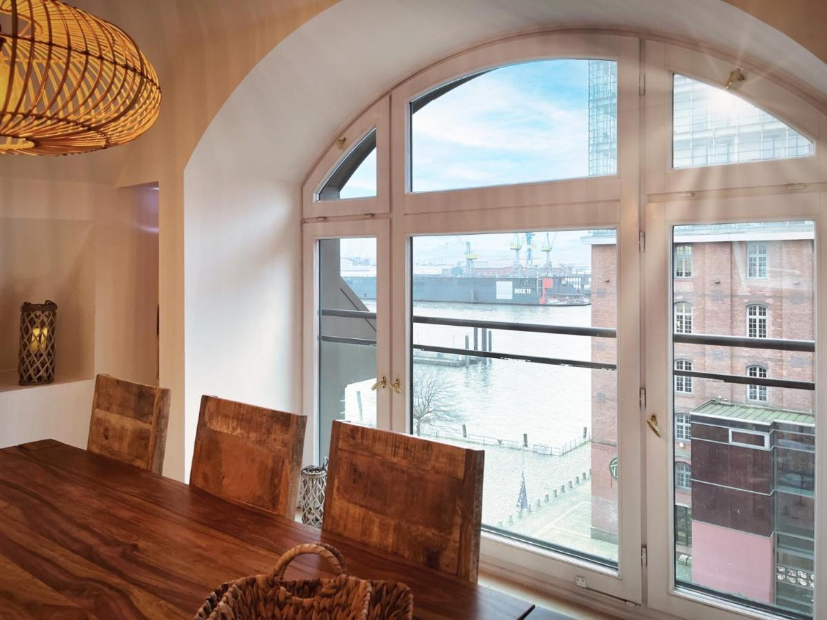 Apartmán Loft-Panoramablick-Hafen & Elbe! Hamburk Exteriér fotografie